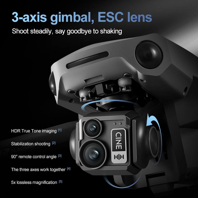 8K 3 Axis Gimbal Brushless 7.2 - Rc Helicopter Case 评论和价格