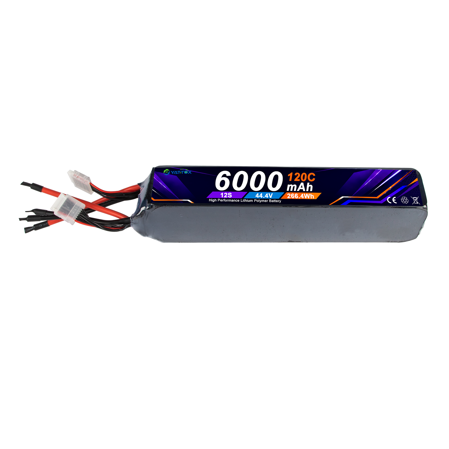 Yattox 12S 6000mAh 120C 100%LC - Rc Helicopter Large 评论和价格