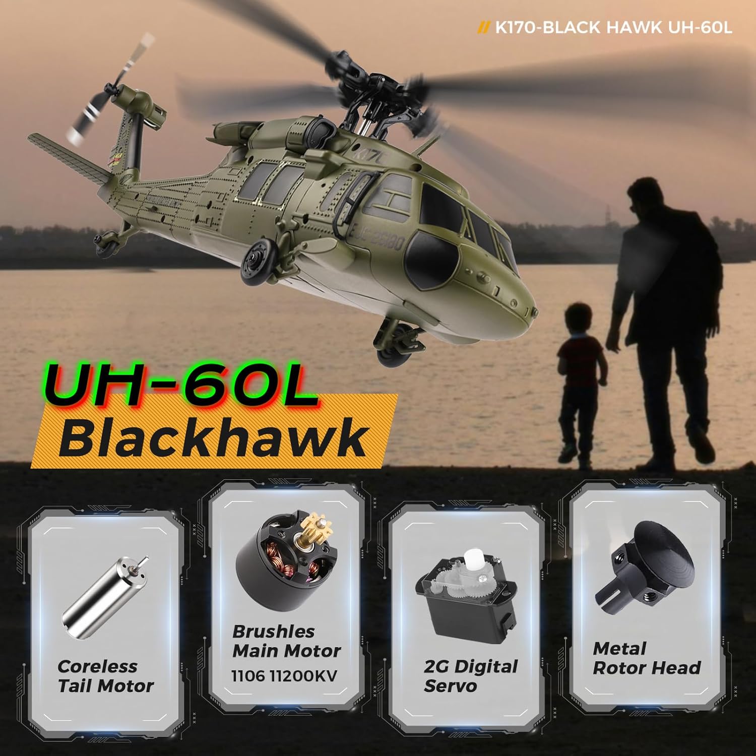 WLtoys K170 Brushless 4-CH RC  - Rc Helicopter Gyro 评论和价格