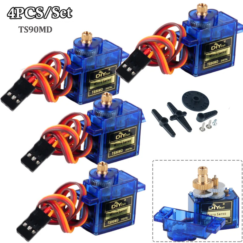4Pcs TS90MD Micro Digital Serv - Rc Helicopter Servo 评论和价格