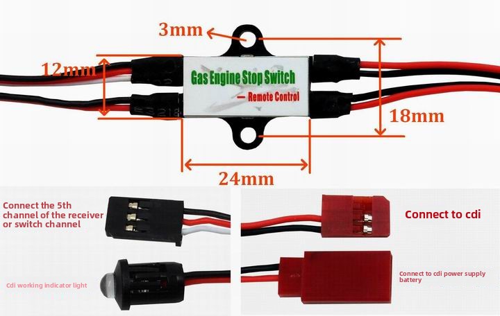 Gas Engine CDI Kill Switch for - Rc Helicopter Gas 评论和价格