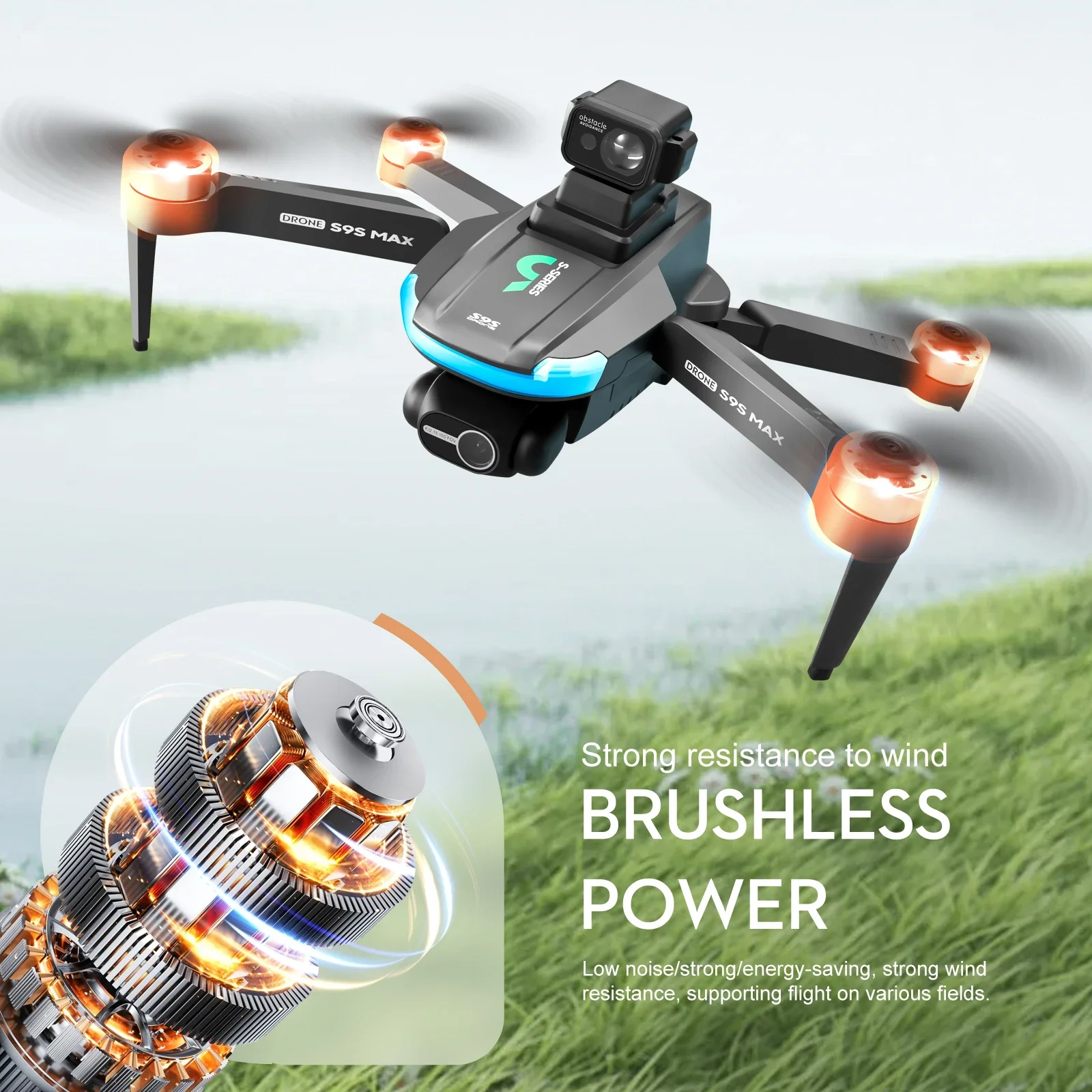 NEW S9S MAX MINI Drone 4K 2-Ax - Rc Helicopter Case 评论和价格