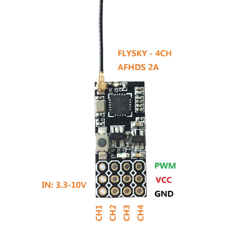 Flysky FS2A Mini Receiver 4CH  - Rc Helicopter Mini 评论和价格
