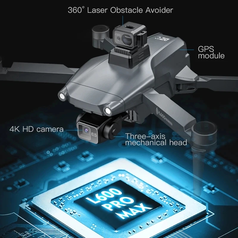 L600 PRO MAX GPS Drone Profess - Rc Helicopter Case 评论和价格