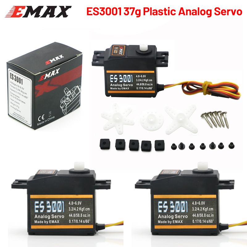 1/4PCS EMAX ES3001 4.8-6.0V 37 - Rc Helicopter Servo 评论和价格