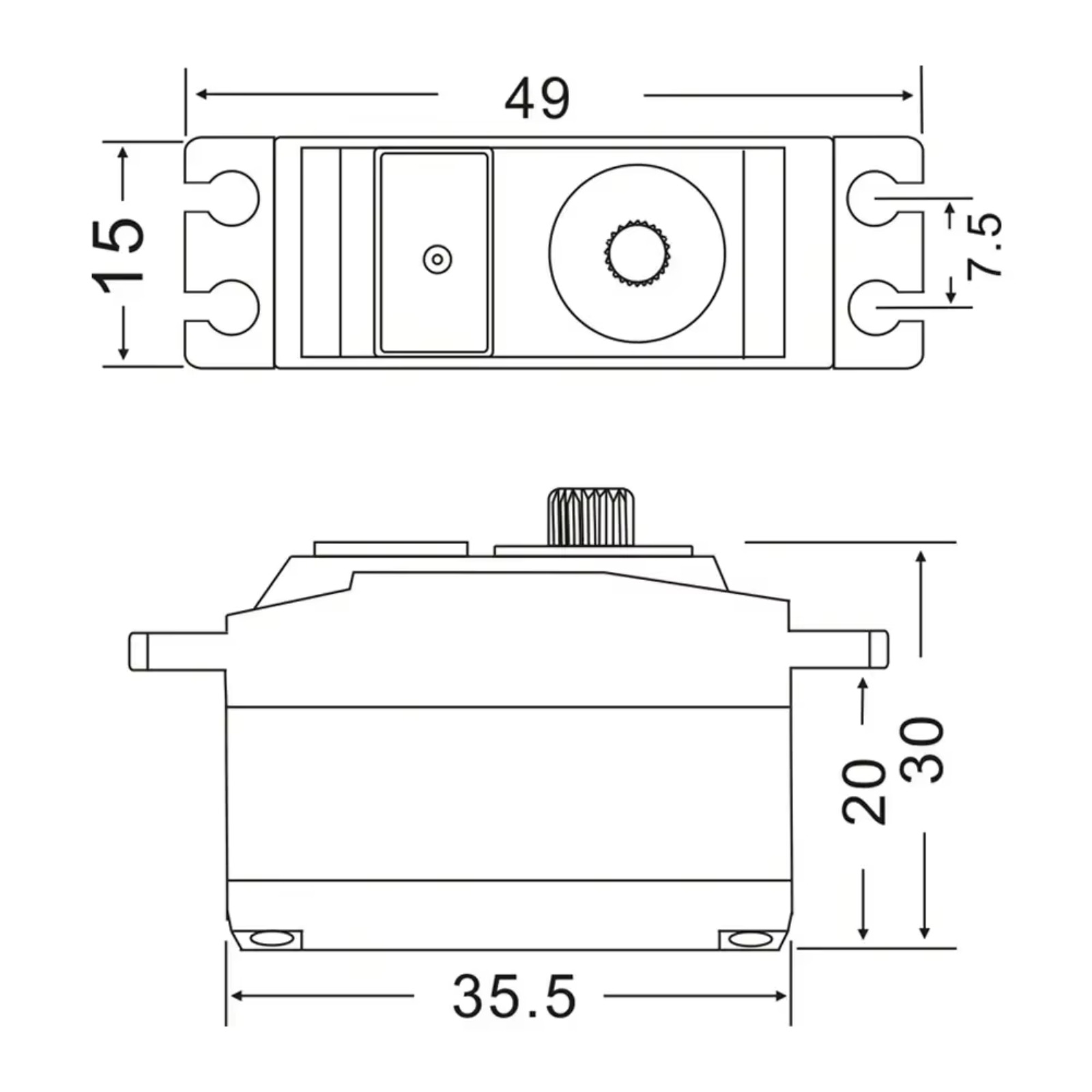 JX PDI-HV2545MG Digital RC Ser - Rc Helicopter Motor 评论和价格